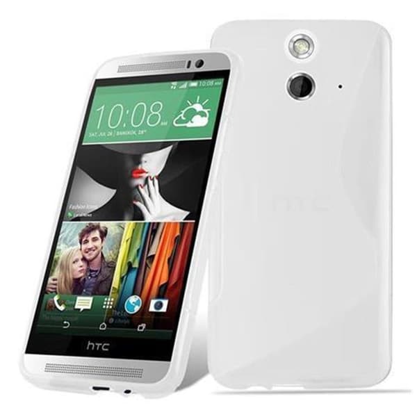 Skal för HTC ONE E9 i SEMI TRANSPARENT Vit