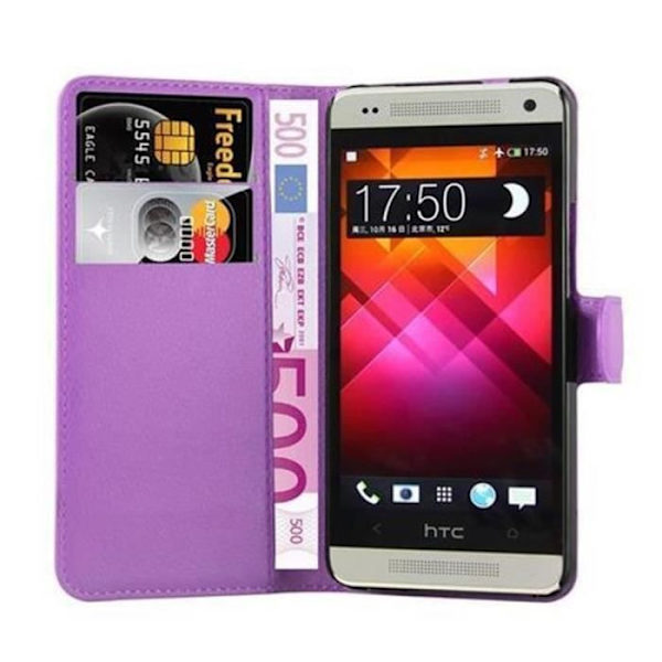 HTC ONE M4 MINI Fodral i VIOLET ORCHID by Cadorabo Full Skyddsfodral med Flip Flip och praktiskt horisontellt stativ