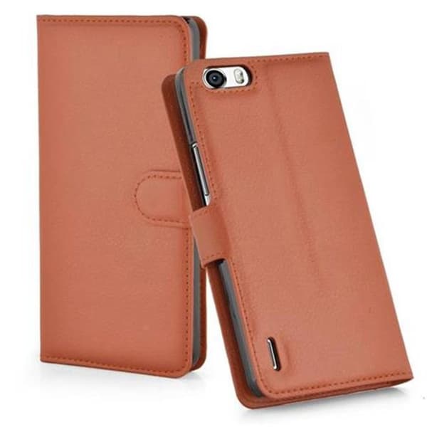 Fodral för Honor 6 PLUS i NÖTBRUN brun