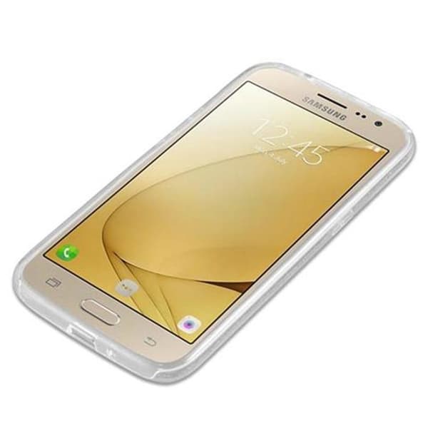 Skydd för Samsung Galaxy J2 2016 STJÄRNSTÖV SILVER Glittrande Pärlor Grå