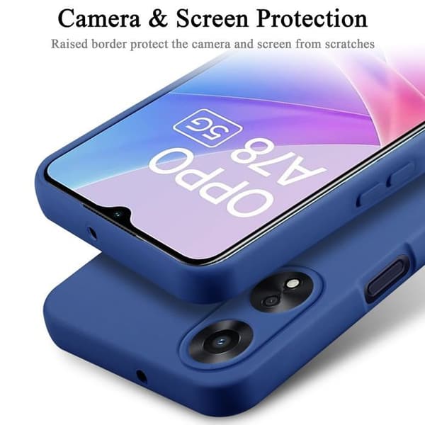 Skyddsskal för OPPO A78 5G Stötabsorberande i LIQUID BLUE Blå
