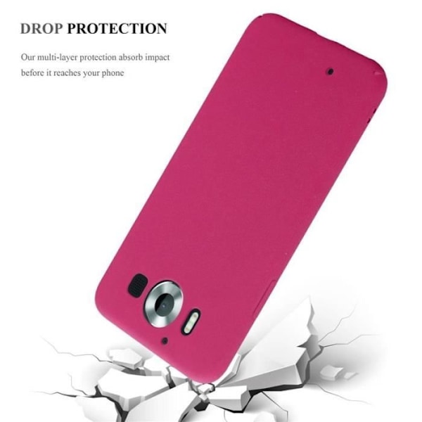 Coque - CADORABO - Nokia Lumia 950 - Hårdt Beskyttelse - Mat Design - Farve Rosa Rosa