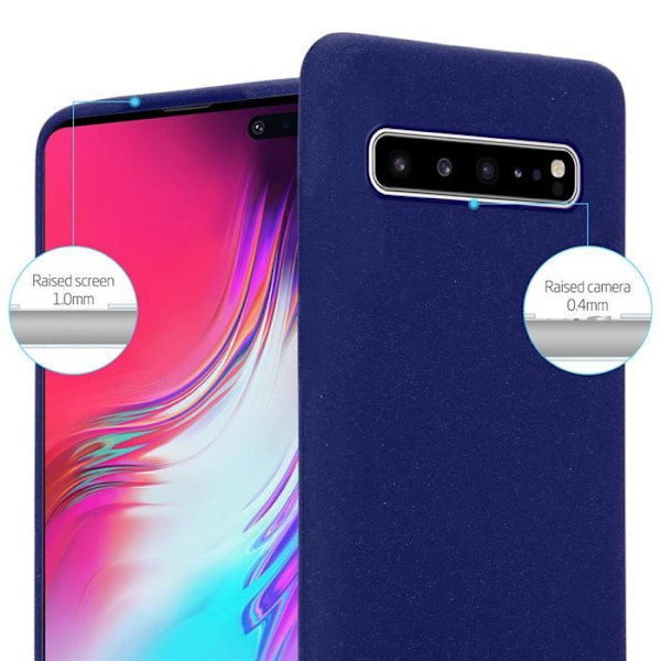 Telefonfodral - CADORABO - Samsung Galaxy S10 5G - Silikon TPU - Tunn skydd - Mörkfrostblå Frost mörkblå