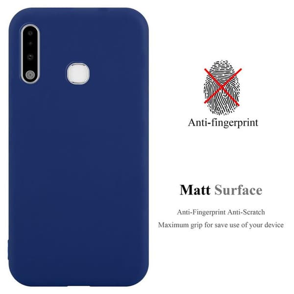 Skyddsfodral för Samsung Galaxy A70e CANDY MÖRKBLEU Stötskydd Silikon Blå