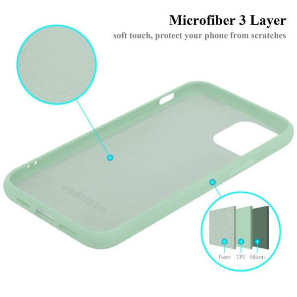 Skal för iPhone 13 MINI Stötabsorberande i LIQUID LIGHT GREEN Grön