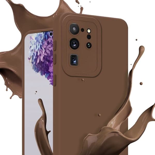 Skyddsfodral för Samsung Galaxy S20 ULTRA i FLUID BRUN Stötsäker brun