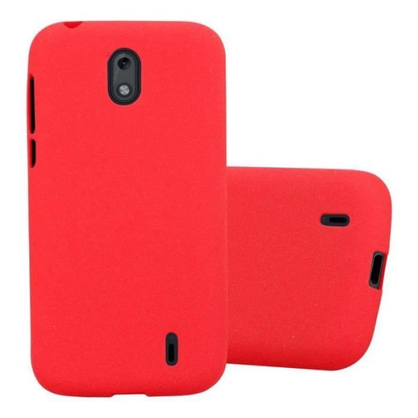 Fodral för Nokia 1 2018 i FROST RED Cadorabo Cover Protection silikon TPU flexibelt fodral