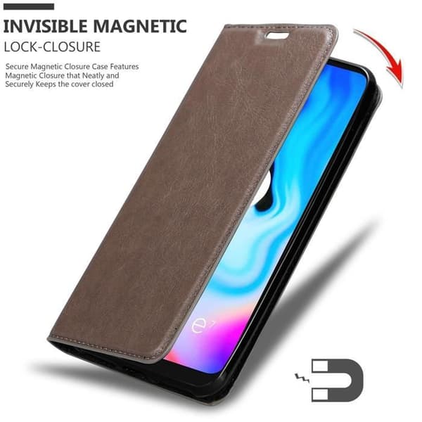 Fodral för Motorola MOTO E7 PLUS Skal i MÖRK BRUN brun