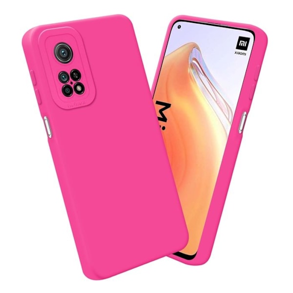 Coque för Xiaomi Mi 10T / Mi 10T PRO i FLUID HOTPINK Hållare Etui Case Cover i flexibel TPU-silikon skydd Rosa