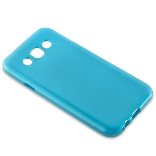 Samsung Galaxy E5 2015 (5) Fodral i TURQUOISE från Cadorabo (BORSTAD METALL DESIGN) Ultramjukt silikongel TPU-fodral