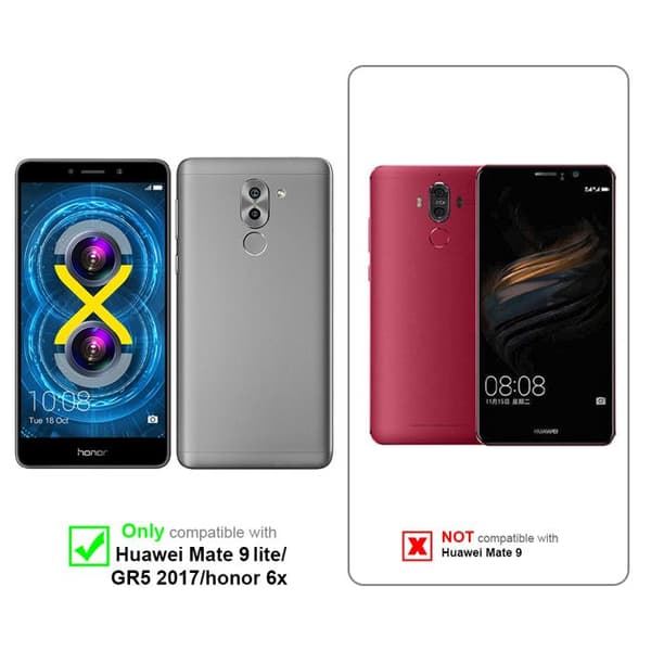 Flipfodral för Huawei MATE 9 LITE / GR5 2017 / Honor 6X Etui i MÖRKBLAU CLASSY Plånbok Stötsäker Blå