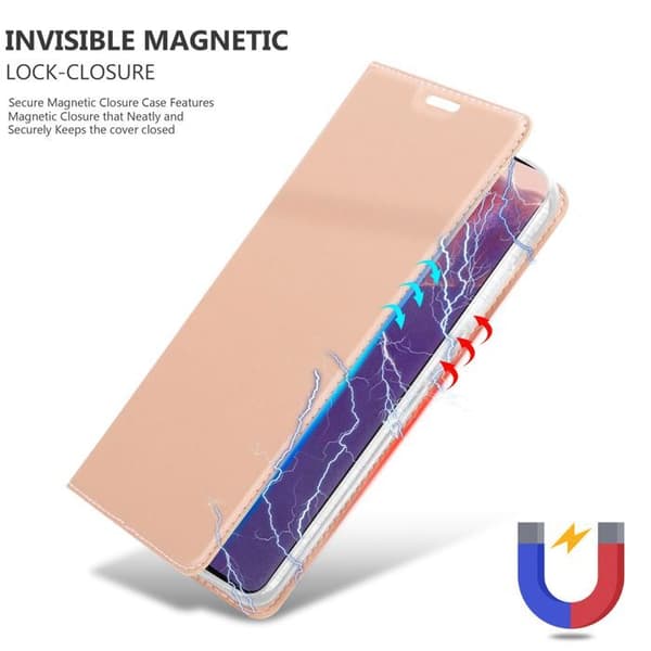 Flipfodral för Samsung Galaxy NOTE 20 Etui i CLASSY GULDROSA Plånbok Stötsäker Ros