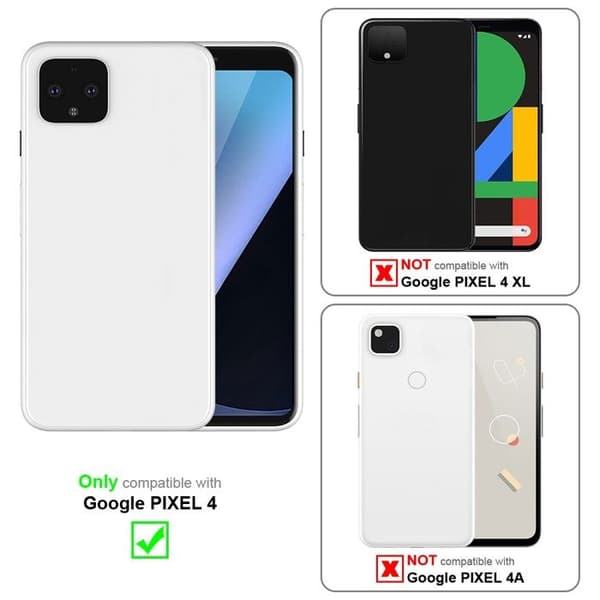 Mobilskal för Google PIXEL 4 med glänsande BRUN rem och justerbar snodd