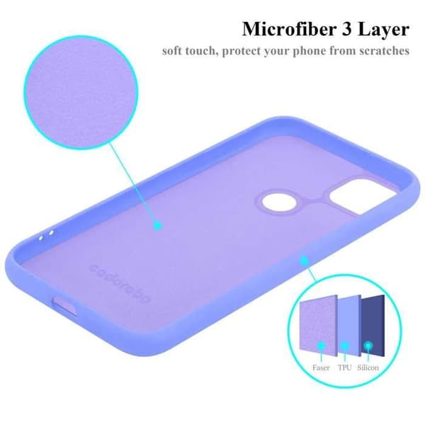 Skyddsskal för Google PIXEL 4A 5G Stötabsorberande i LIQUID LIGHT PURPLE Violett