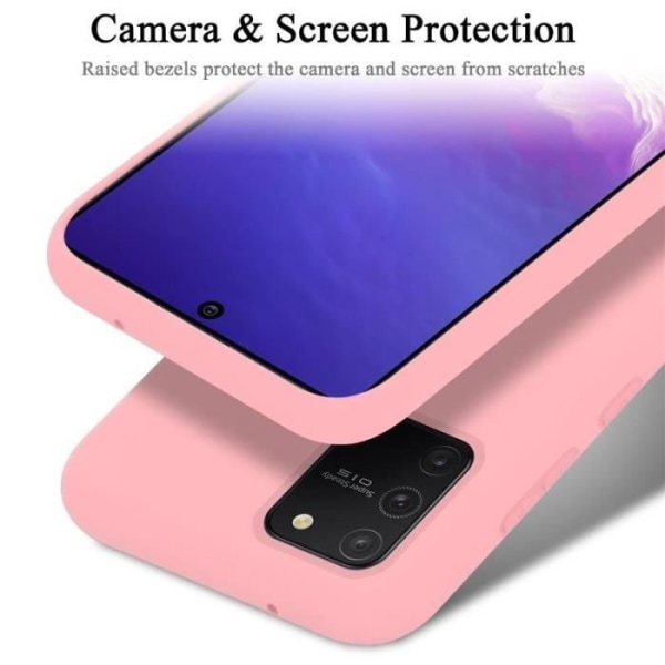 Cadorabo fodral för Samsung Galaxy A91/S10 Lite/M80S - i rosa - Flexibel TPU silikon