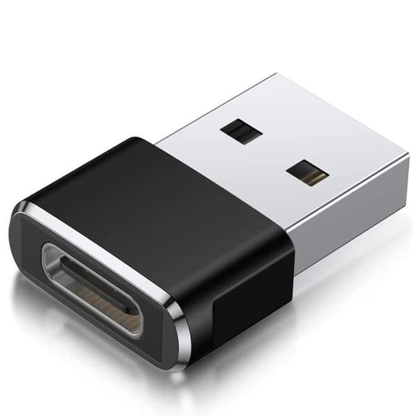 USB-adapter i svart - USB C till USB-adapter