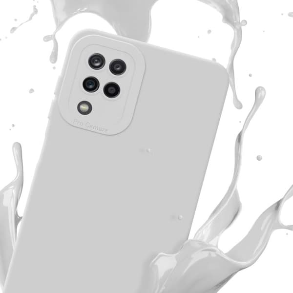 Skyddsfodral för Samsung Galaxy A12 / M12 i FLUID VIT Stötsäker Vit