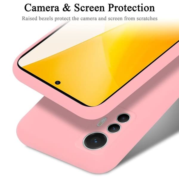 Skyddande stötsäker skal för Xiaomi 12 LITE i LIQUID PINK Ros