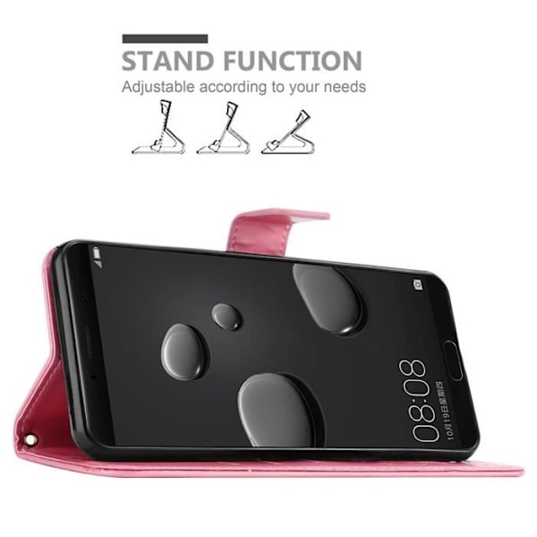 Fodral till Huawei MATE 10 / NOVA 2i i PINK FLORAL Cadorabo Cover Protection Floral Rosa blommig
