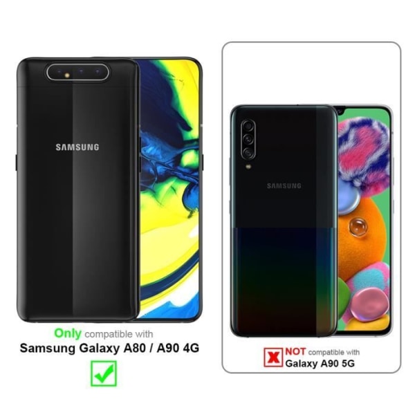 Fodral för Samsung Galaxy A80 / A90 4G Skal i METALLIC GREY Fodral Skydd Silikon TPU Fodral matt