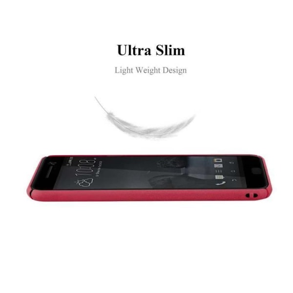 Coque - CADORABO - HTC ONE M10 - Stötskydd - Frostad Design - Röd Färg Frostig röd