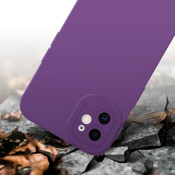 Skyddsfodral för iPhone 11 i MATTE VIOLETT FLUID Stötsäker Violett
