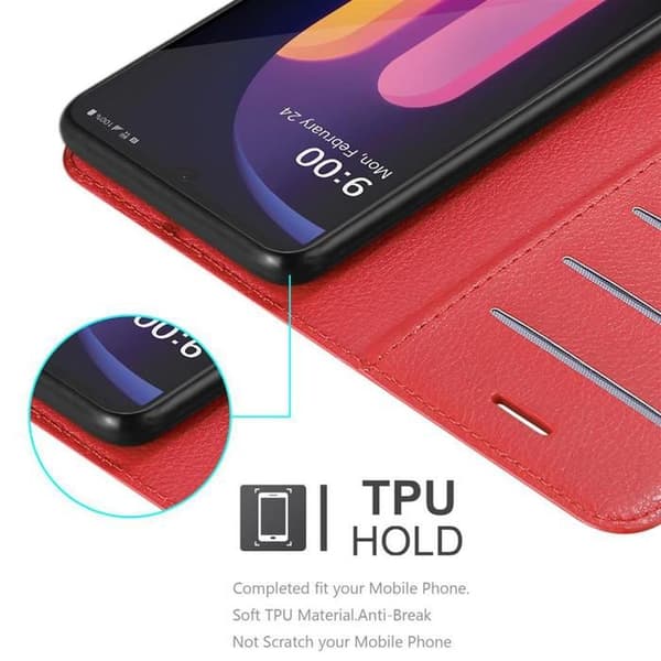 Etui för LG V60 ThinQ i KIRSCHRÖD Röd