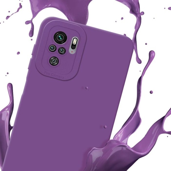 Coque för Xiaomi RedMi NOTE 10 4G / RedMi NOTE 10S i FLUID VIOLETT MAT Fodral Etui Case Cover i flexibel TPU-silikon Skydd Lila