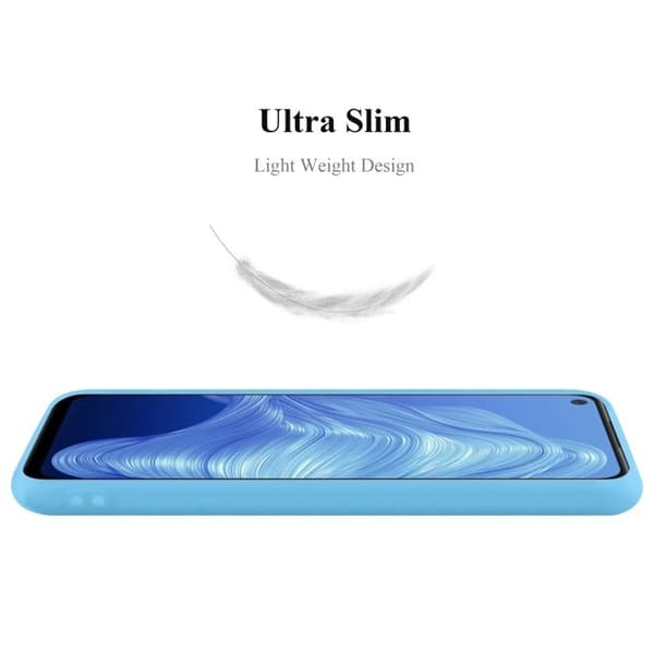 Skyddsfodral för Realme 7 5G CANDY BLÅ Stötsäker Silikon Blå