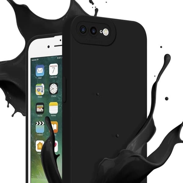 Skyddsfodral för iPhone 7 PLUS / 7S PLUS / 8 PLUS i FLUID SVART Stötskyddande Svart