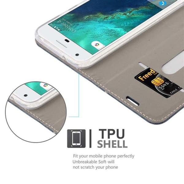 Fodral för Google PIXEL Skydd i BLÅ SVART Etui MÖRKBLÅ