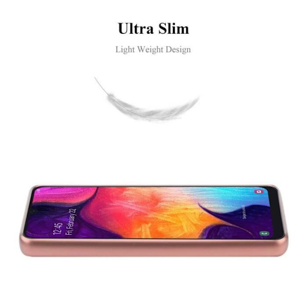 Fodral till Samsung Galaxy A50 4G / A50s / A30s i METALLIC ROSE GOLD 5 Cadorabo Cover Protection silikon TPU flexibelt Fodral matt METALLISK ROSEGULD