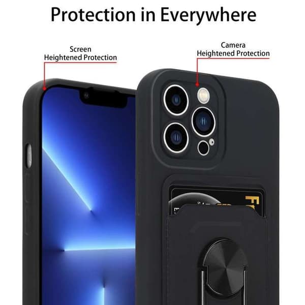 Skyddsfodral för iPhone 12 PRO MAX med justerbar axelrem Svart