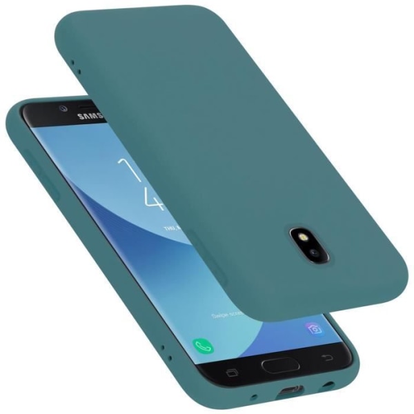 Fodral till Samsung Galaxy J7 2017 i LIQUID LIGHT GREEN Cadorabo Cover Silikon TPU