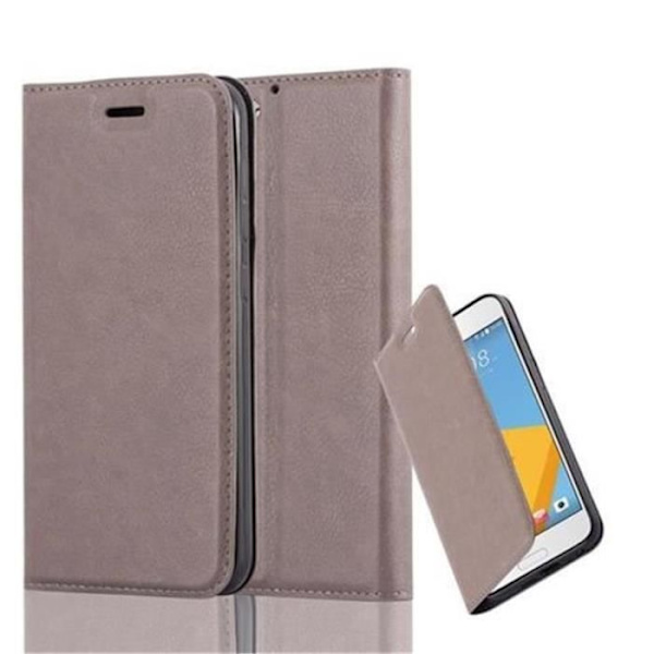 HTC ONE A9S Fodral i COFFEE BROWN från Cadorabo (INVISIBLE MAGNETIC CLOSURE Design) Helt skyddsfodral med Flip Flip