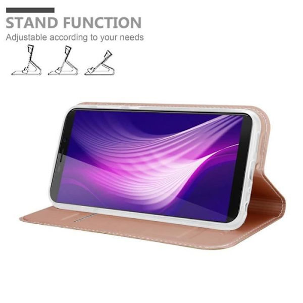 Fodral - CADORABO - Cubot Nova - Rosa - Magnetisk stängning - Halvstyv Rosa