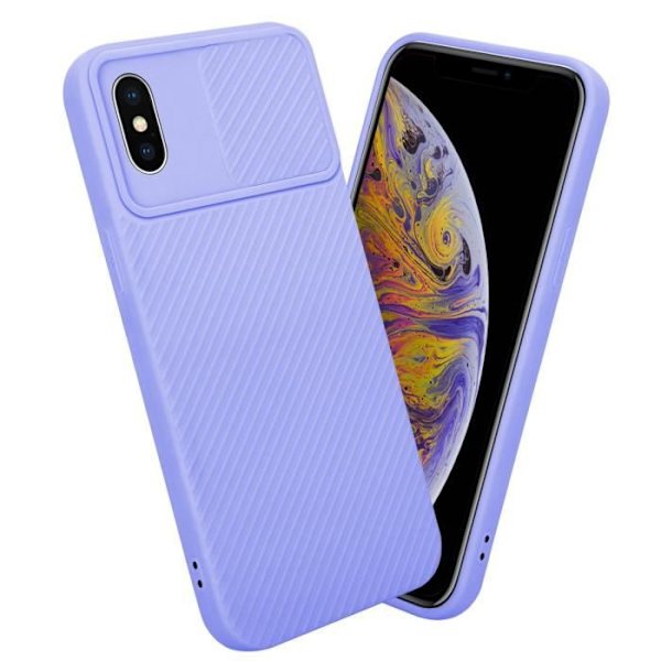 Hus för iPhone XS MAX - CADORABO - Smart TPU-skal - Kameraskydd - Lila - Mjuk Lila