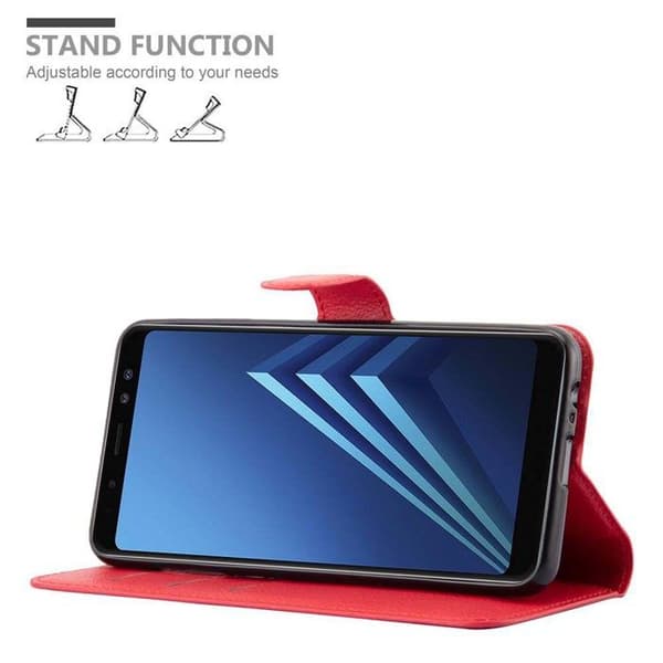 Etui för Samsung Galaxy A8 2018 i KIRSCHRÖD Röd
