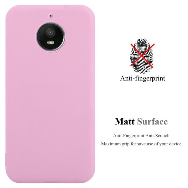 Skyddsfodral för Motorola MOTO E4 PLUS CANDY ROSE VIF Stötsäker Silikon Ros