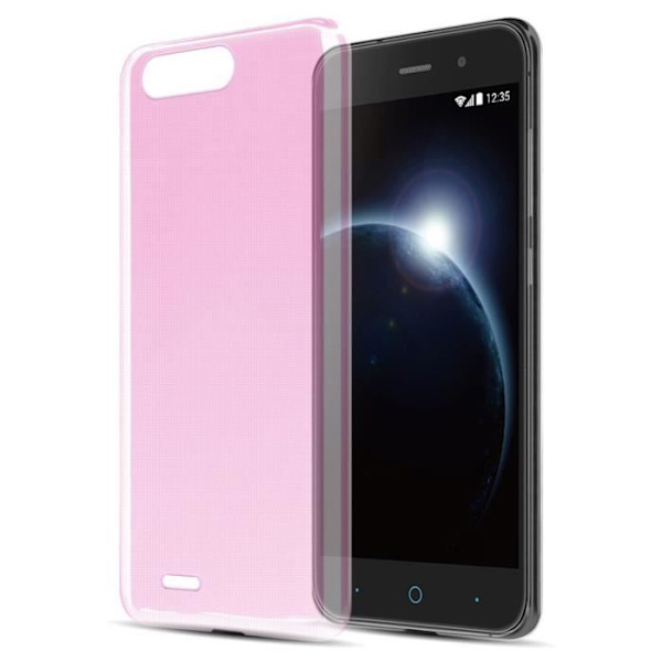 Coque - CADORABO - ZTE Blade V6 - Rosentransparent - Stötskydd - Tunn och Lätt Design ROSA TRANSPARANT