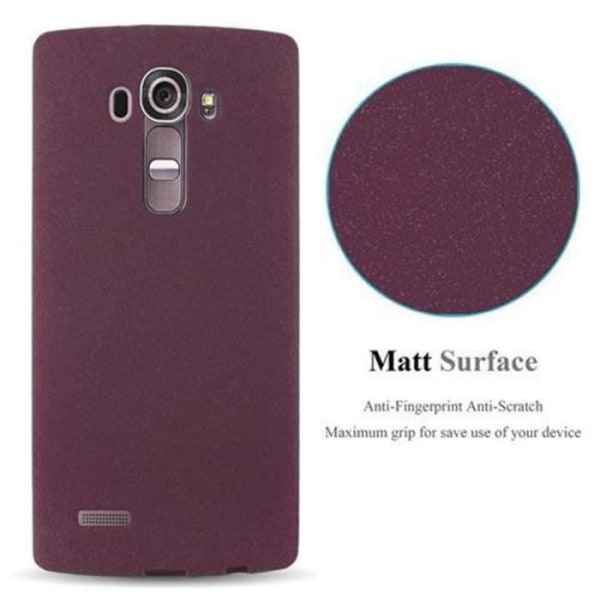 LG G4 - G4 PLUS-fodral i FROST LILAC BORDEAUX från Cadorabo (FROST Design) Ultratunt mjukt silikongel TPU-skydd med halkskydd