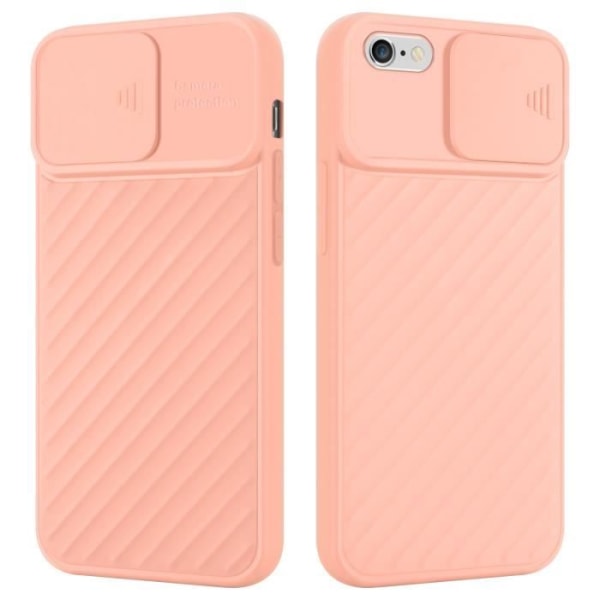 Fodral till Apple iPhone 6 PLUS / 6S PLUS Fodral i rosa Matt Fodral Silikon TPU och kameraskydd