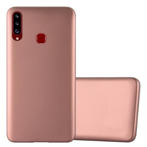 Skyddsfodral för Samsung Galaxy A20s Skyddsfodral i MATTE ROSEGULD Design Ros