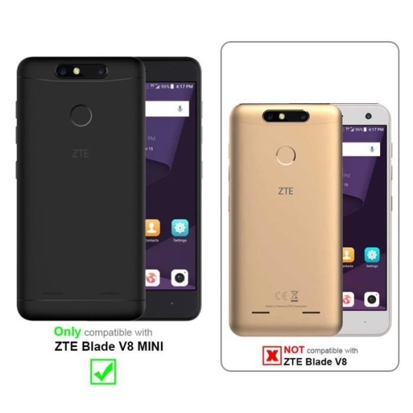 Cadorabo skyddsglas för ZTE Blade V8 MINI i HÖGT TRANSPARENT härdat härdat skärmskydd Transparent