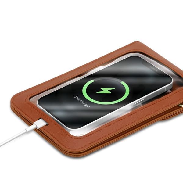 Axelväska för iPhone 7 / 7S i BRUN, fodral brun