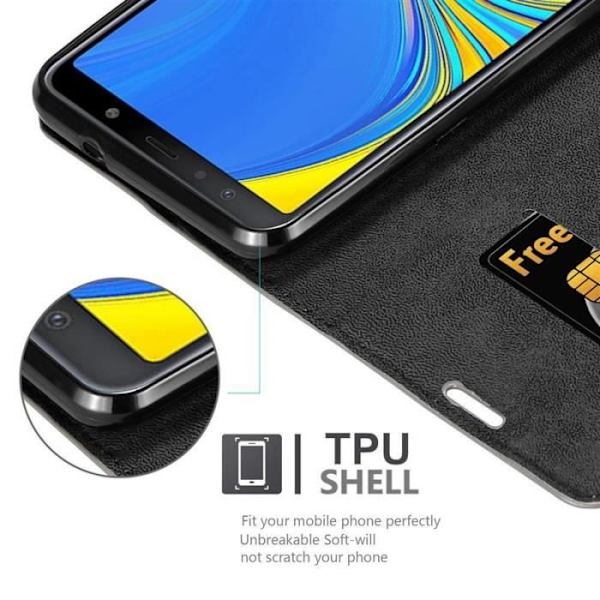 Cadorabo Fodral för Samsung Galaxy A7 2018 i KAFFEBRUNT