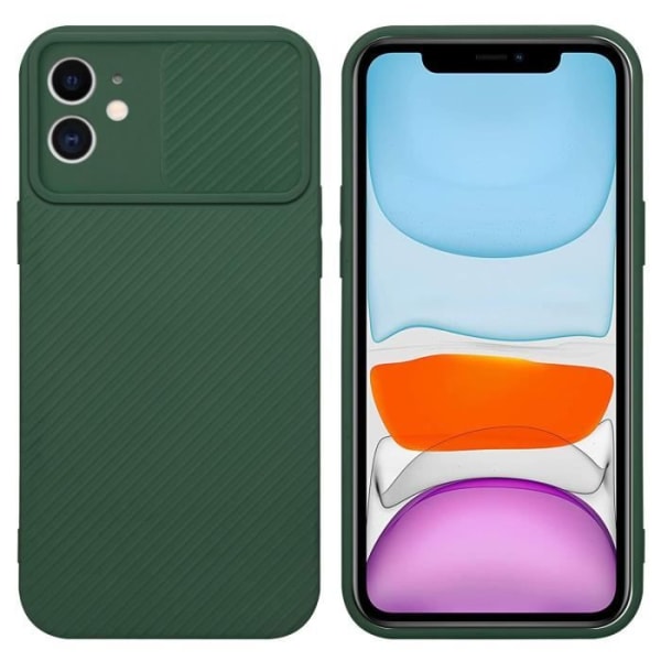 Fodral till Apple iPhone 11 Fodral i Candy Green Fodral Skal Silikon TPU och kameraskydd