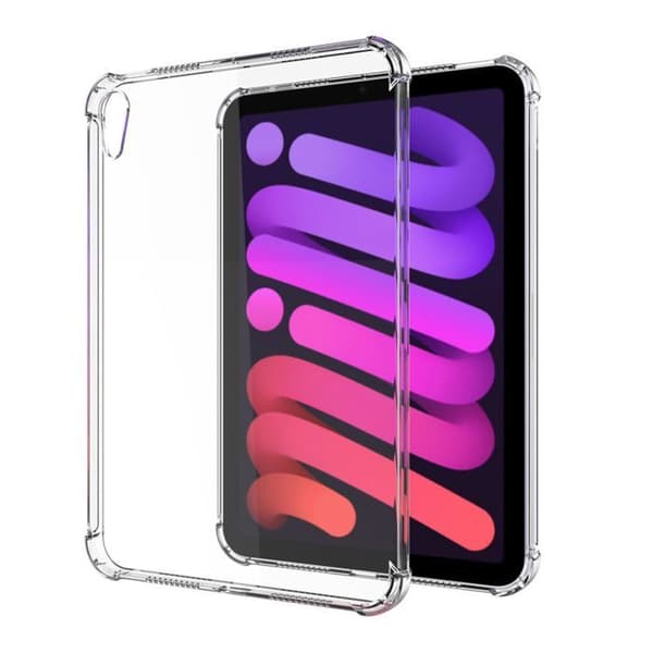 Transparent stötsäker silikonfodral för iPad Air 11 2024 Vit