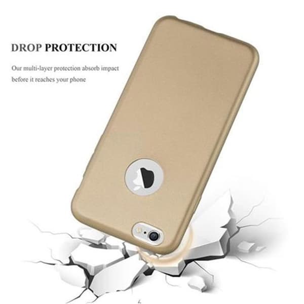 Skyddsfodral för iPhone 6 PLUS / 6S PLUS i METALLISKT GULD Matt Design Gul