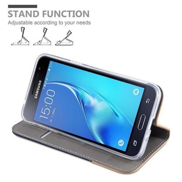 Skyddsfodral för Samsung Galaxy J3 2016 i BLÅ BRUN Stötskyddande Etui Blå